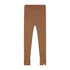 Knitted Leggings Big Rib - WALNUT