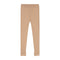 Knitted Leggings Fine Rib - TOFFEE