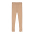 Knitted Leggings Fine Rib - TOFFEE