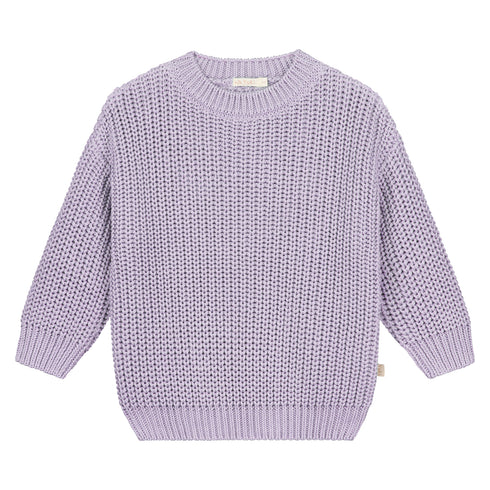 Chunky Knitted Sweater - LILAC