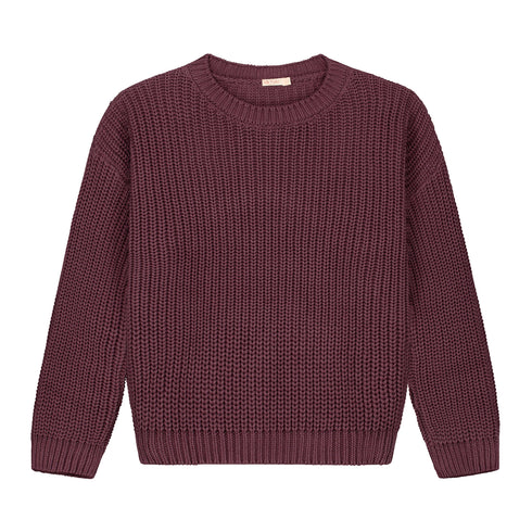 Chunky Knitted WOMEN'S Sweater - FIG