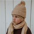 Chunky Beanie with Pompom - OAT