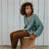Chunky Knitted Cardigan - OCEAN