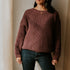Chunky Knitted WOMEN'S Sweater - FIG