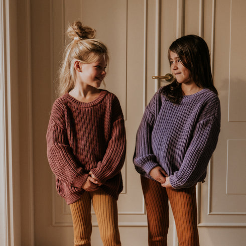 Chunky Knitted Sweater - VIOLET