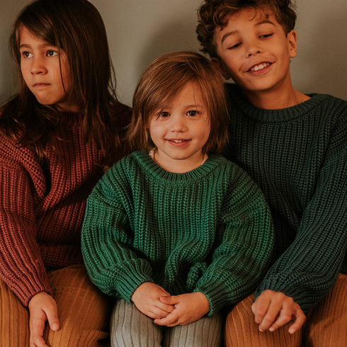 Chunky Knitted Sweater - LEAF