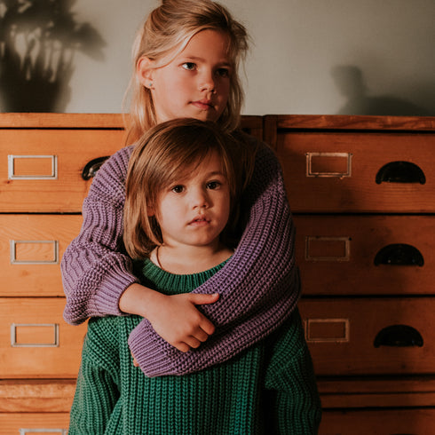 Chunky Knitted Sweater - LEAF