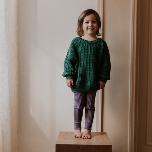 Chunky Knitted Sweater - LEAF