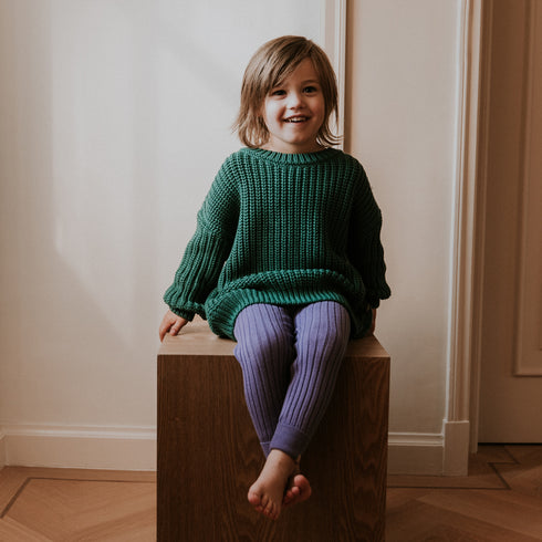 Chunky Knitted Sweater - LEAF