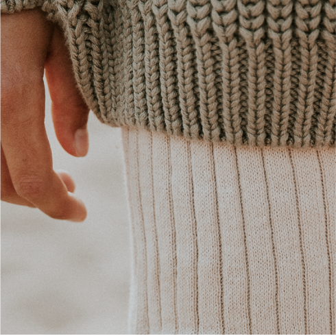 Chunky Knitted Sweater - SAGE