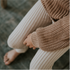 Knitted Leggings Big Rib - MOON