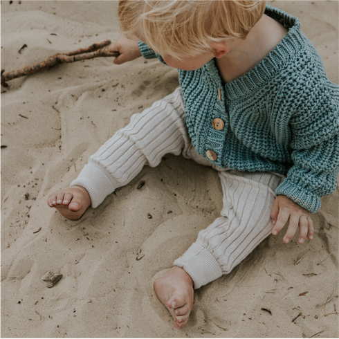 Knitted Leggings Big Rib - MOON