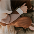 Knitted Leggings Big Rib - WALNUT
