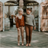 Knitted Leggings Big Rib - WALNUT