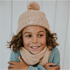 Knitted Scarf with Pompom - OAT