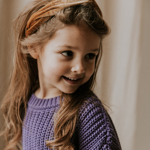 Chunky Knitted Sweater - VIOLET