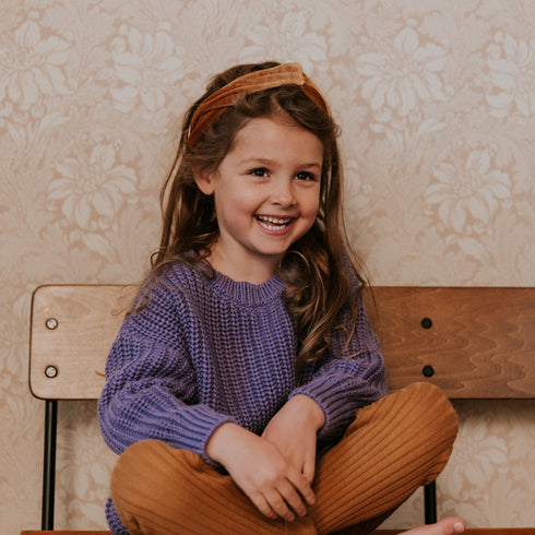 Chunky Knitted Sweater - VIOLET