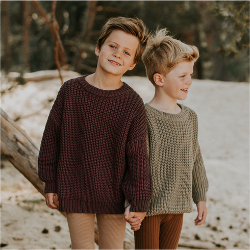 Chunky Knitted Sweater - FIG