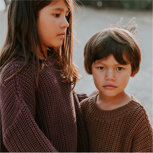 Chunky Knitted Sweater - FIG