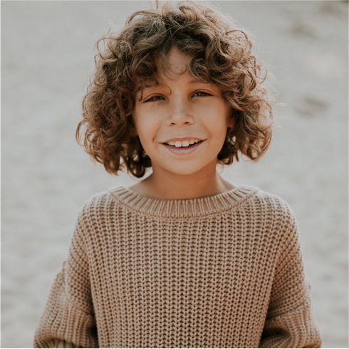 Chunky Knitted Sweater - TOFFEE