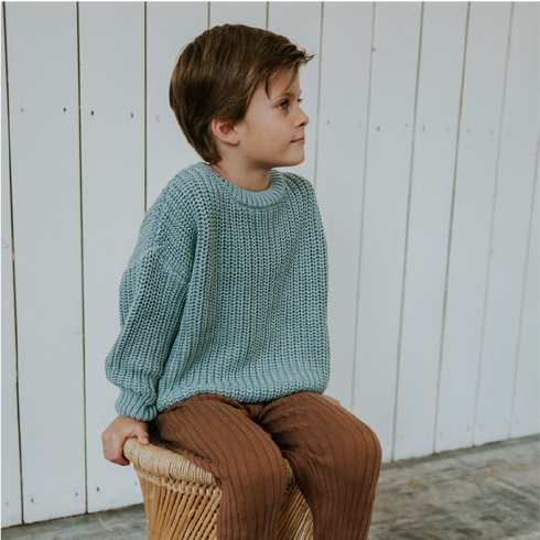 Chunky Knitted Sweater - OCEAN (PO)