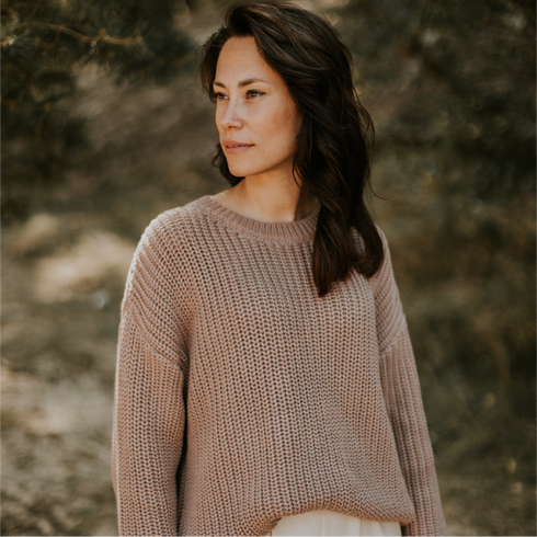 Chunky Knitted WOMEN'S Sweater - MIST