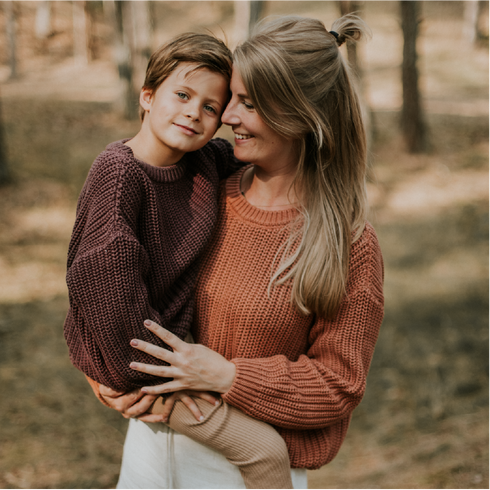 Chunky Knitted Sweater - FIG