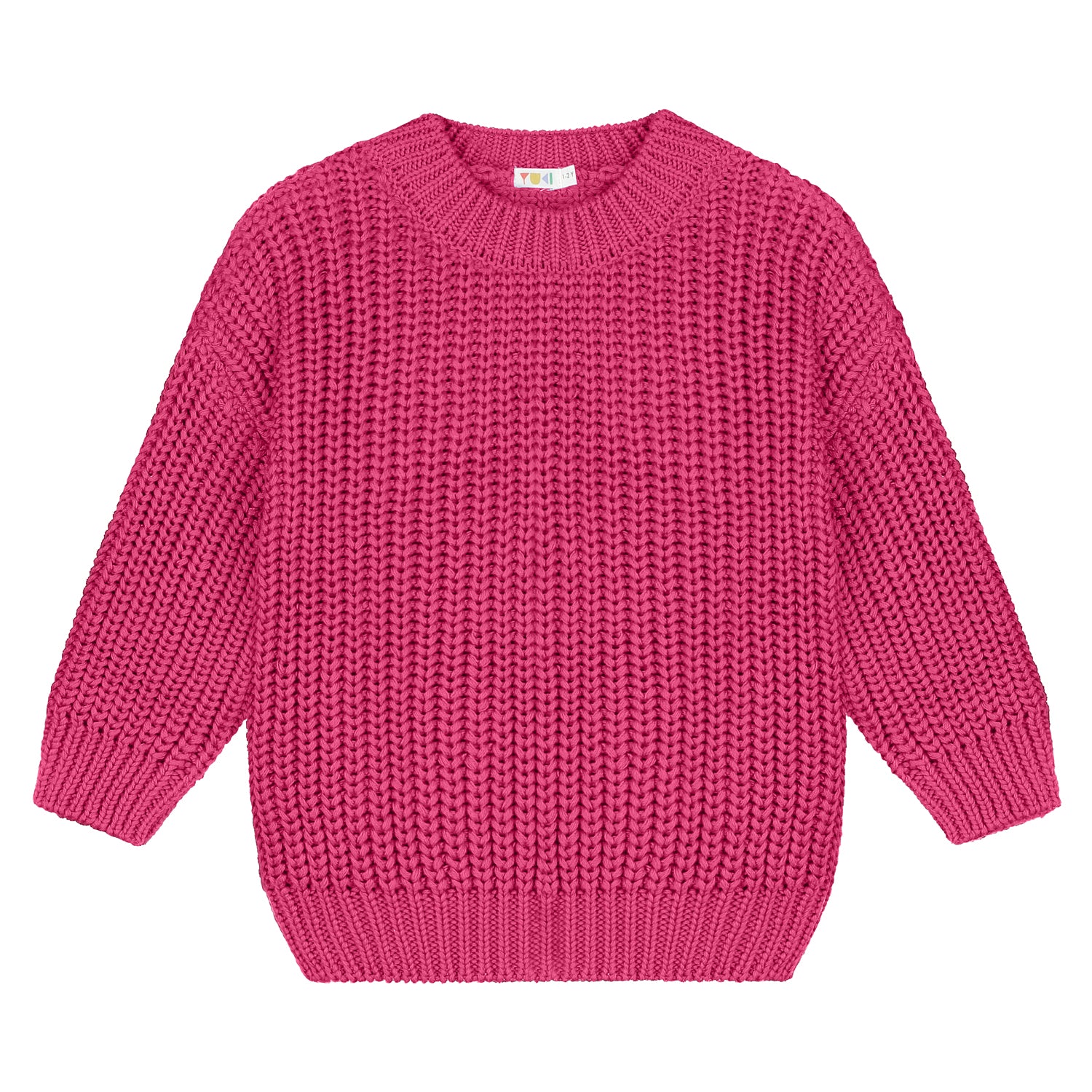 Yuki - Chunky Knit Sweater for kids | Color Fuchsia – Yuki