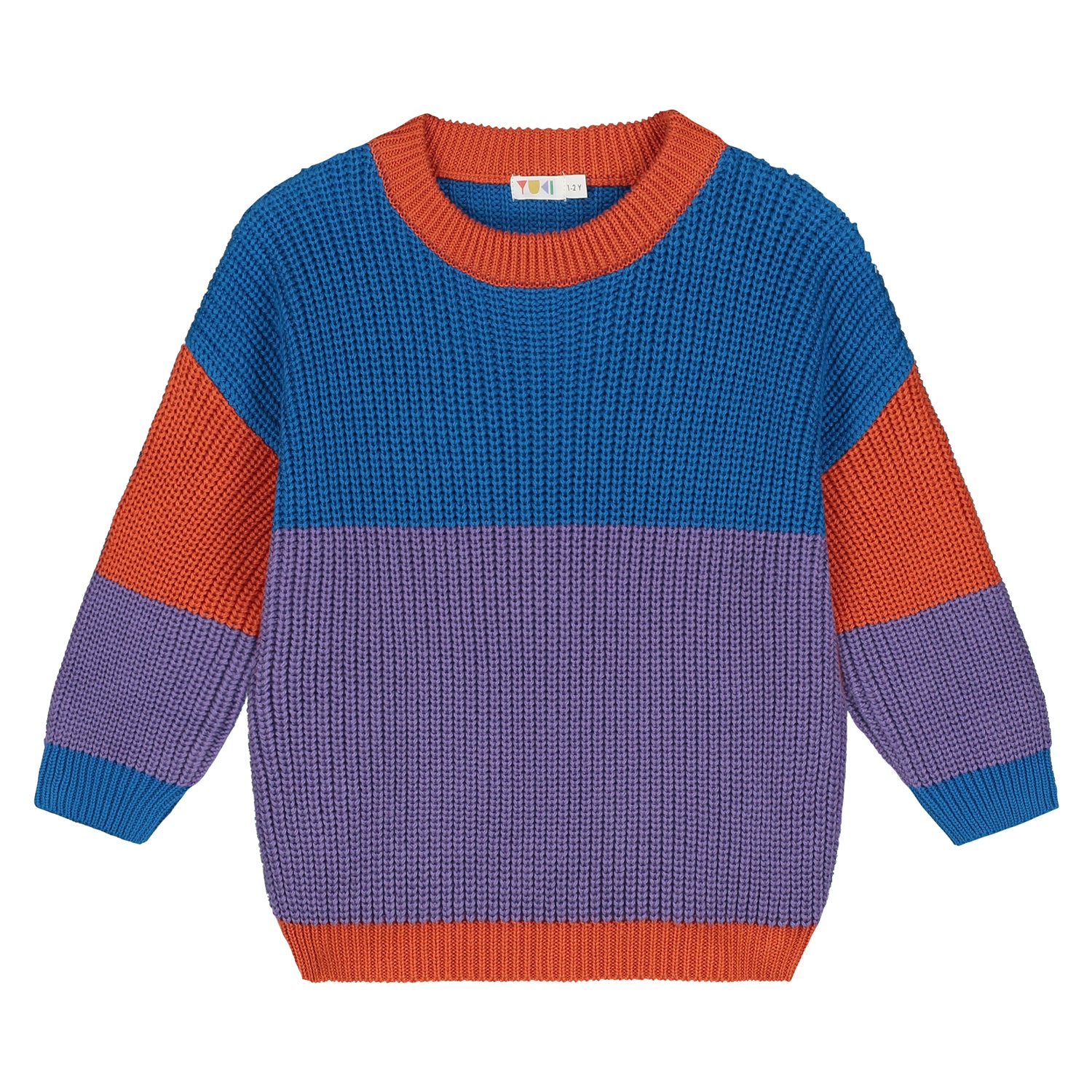 Yuki - Color Block Sweater for kids | Style Retro – Yuki